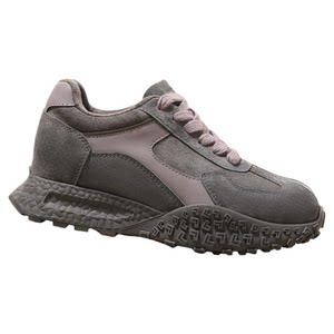 
Gray thick-soled moral training shoes for women 2025 new winter velvet shoes versatile inner height increasing women's shoes warm sports shoes