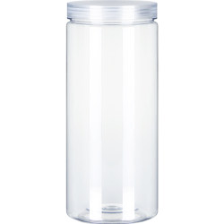 plastic jar sealed jar with lid pet snacks