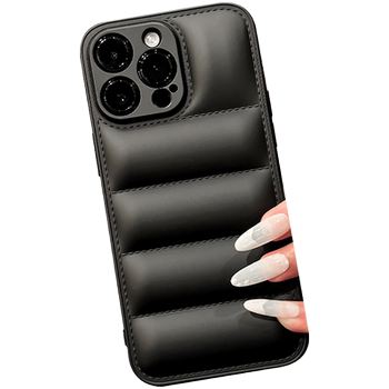 [Advanced] Black airbags stereo wavy mobile phone case

