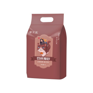 Tofu cat litter deodorization dust-free activated charcoal tofu sand cat supplies cat sand big bag 6L free shipping

