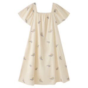 
Pregnant high-quality maternity dress, square neck, French skirt during pregnancy, high-end maternity wear, 2026 new style