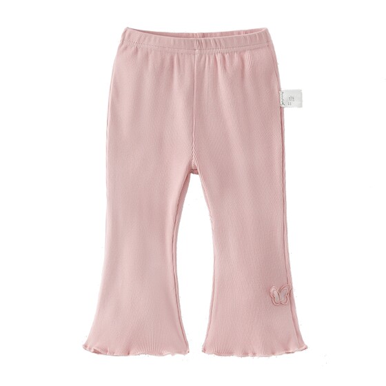
[7A Antibacterial] Girls Leggings Summer Children's Small Flare Thin Pants Baby Cropped Pants Sweet Children's Summer Clothing