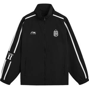 Li Ning jacket men and women autumn stand-up collar cardigan thin coat retro outdoor football couple jacket sports top