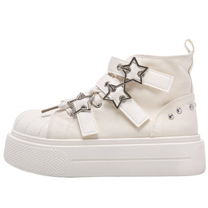 
Lulu egg giant beautiful high-top canvas shoes for women 2026 super popular shoes summer versatile star sneakers