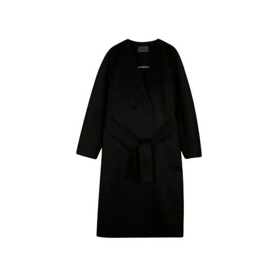
[0 Pressure Series] LESS Winter Cashmere Coat Women's Mid-Length Water-Ripe Woolen Jacket 2NA813470