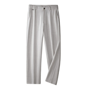 
Ice silk linen pants men's casual pants 2026 new men's pants summer thin trousers men's loose straight trousers