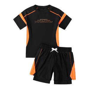 
Children's swimsuit boys boys 2026 new split sun protection swimsuit teenagers and older children's swimming trunks set equipment