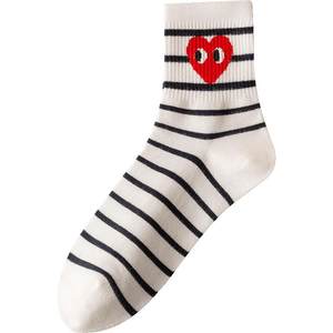 
Socks women's mid-calf socks spring, autumn and winter seasonal love pure cotton Japanese cute ins Shiokawa long socks women's socks
