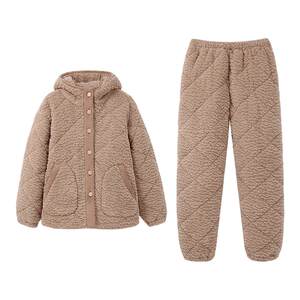 
Anzhiban [super warm] three-layer quilted jacket couple pajamas winter snowflake velvet can be worn outside men's and women's home clothes