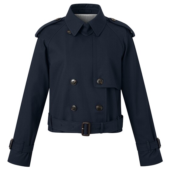 
[Same Model for Song Jia Star] Hazzys Short Double Breasted Trench Coat Women's New Loose Jacket