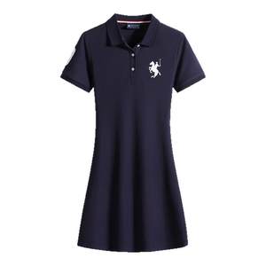 
Paul Peter 2025 new summer slim casual embroidered skirt POLO skirt a line women's dress TR31032