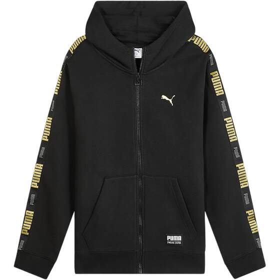 
Puma/Puma official authentic spring and autumn men's hooded classic printed loose long-sleeved jacket 636309-01