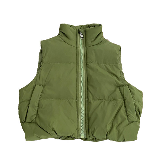 
Boys' winter down vest suit, baby boy's stylish warm vest, long-sleeved sweater, casual pants for infants and young children