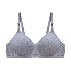 High school girl bras underwear, female no steel rim college students gathered cotton thin sideways
