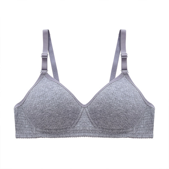 High school girl bras underwear, female no steel rim college students gathered cotton thin sideways
