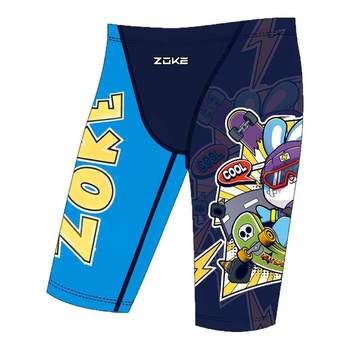 
Zhouke boys swimming trunk professional racing training five points