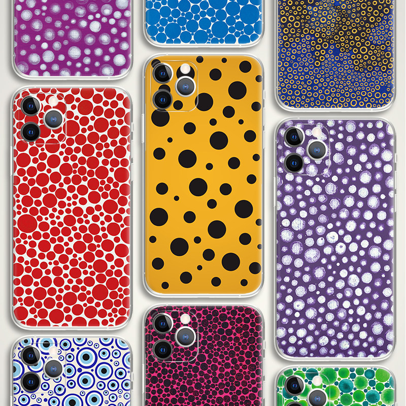 Yayoi Kusama Polka Dot Abstract Art Aesthetic Girls Phone Case for iPhone 17, 16, 15, 14 and 13