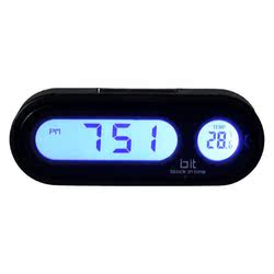 Motorcycle Clock Waterproof Car Clock Thermometer Car Electronic Clock With Luminous Electronic Watch Car Watch