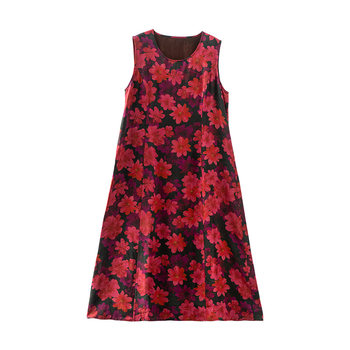 Beautiful Inn Satin Silk Draped Vest Dress