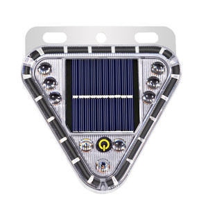 Large truck solar warning flash lights for cars anti-rear-finished strong light at night display wide flash strong magnetic iron absorbing new model