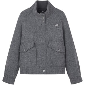 
TeenieWeenie Bear Women's Woolen Coat Autumn and Winter Casual Commuting Stand Collar Short Jacket