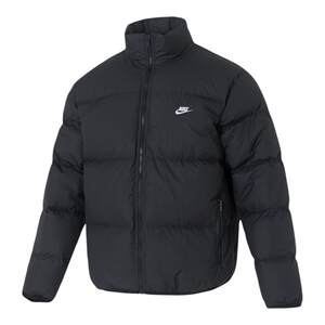 
NIKE Nike sports suit men's windproof stand collar down jacket cotton feather jacket black casual trousers straight pants