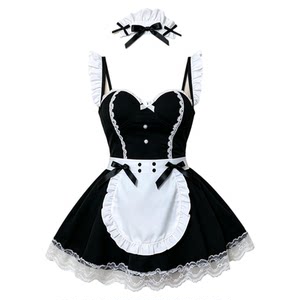 
Peach Planet~Sexy and Cute Bow Maid Cos Uniform Steel Support Push-Up Uniform with Breast Pads Large Size Suit