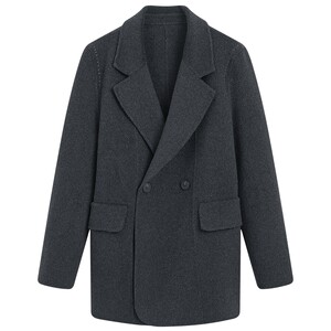 
KBNE cashmere high-intelligence woolen suit jacket for women 2025 winter new double-sided woolen short woolen coat