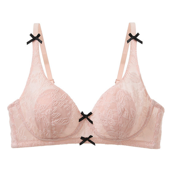 
Six Rabbits sexy lace underwear for women with big breasts, sweet girly style bra, anti-sagging rabbit ear cup bra