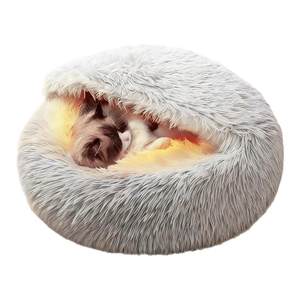 Cat nest Winter warm shell nest cat closed safe house plush dog nest pet cat cushion cat bed
