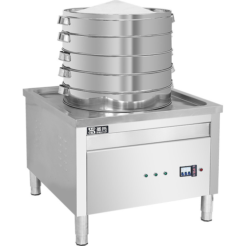 OUyOo Cuiseur Riz Commercial 13L - Cuiseur Vapeur Électrique Antiadhésif 220V