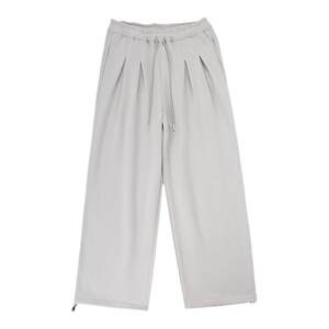 
Gray straight velvet sweatpants for boys autumn and winter 2026 new thickened long pants loose sports casual pants