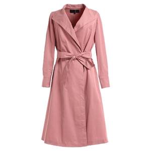 
Giovanni autumn clothing women's shopping mall new jacket retro temperament slim lace-up umbrella trench coat women's mid-length style over knee