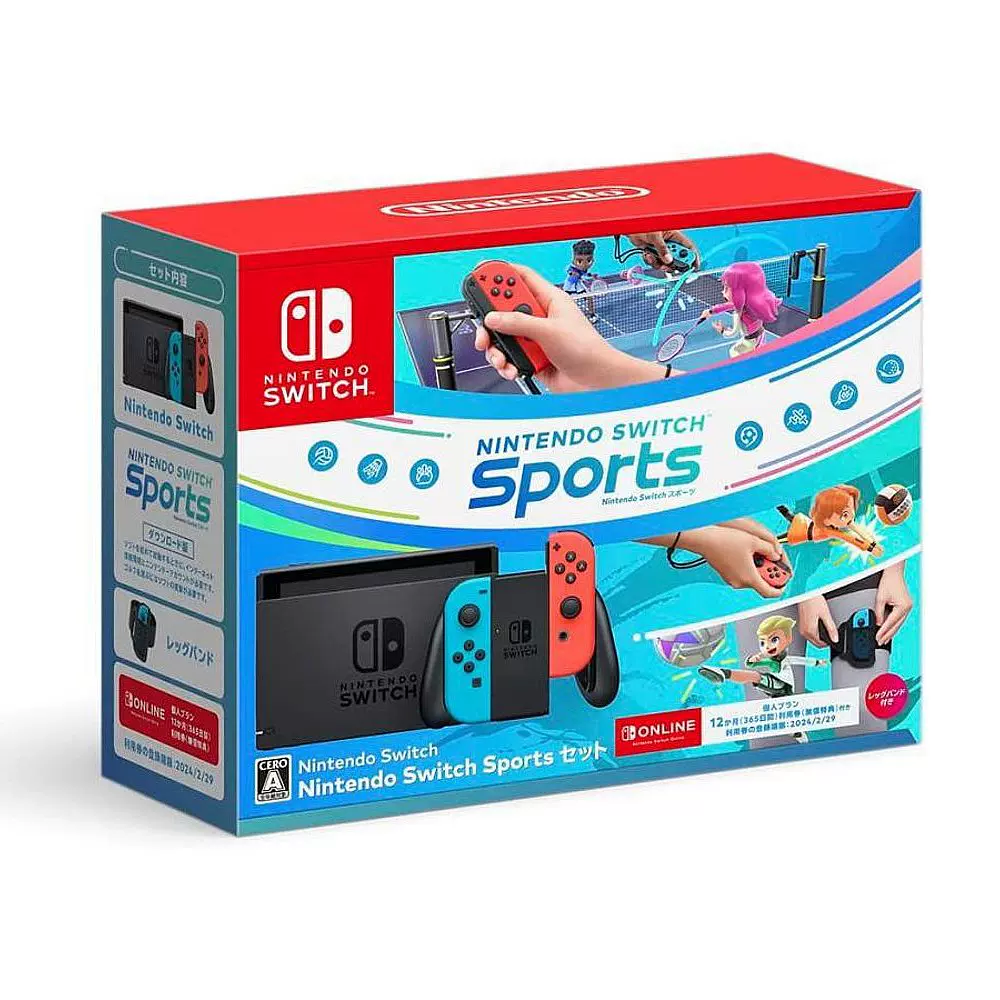 Nintendo 任天堂 Switch 续航增强版 游戏家庭主机 日版+Switch Sports运动数字版游戏套装 88VIP会员折后￥1708.55包邮包税