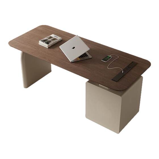 
Desk Retro Cream Style Minimalist Modern Study Desk Boss Computer Desk Medical Beauty Consultation Desk Corner Desk