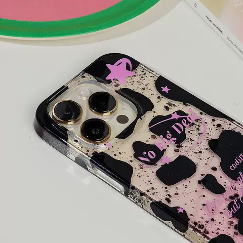 CODITTO Phone Case  3D Star Cow Print Clear Case – Pro/Plus/Max/Air  – iPhone 17,  iPhone 16, iPhone 15, iPhone 14, iPhone 13