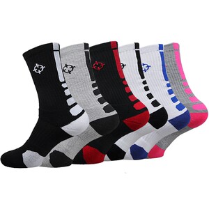 Those who are accurate are honed basketball socks, practical high-cut long-tube professional men's and women's sports socks, running non-slip breathable elite socks