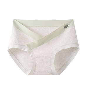 
Catman maternity underwear for women during pregnancy, pure cotton antibacterial crotch briefs for mid and late pregnancy, low-waist belly support, non-pinching briefs