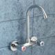 Double Handle Deck Mounted Basin Faucets Bath Shower Faucets