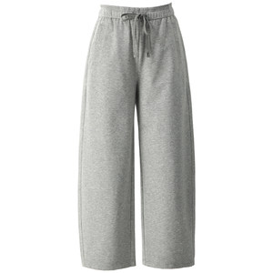 
Black casual pants for women 2026 new spring and summer loose nine-point pants sports pants sweatpants machete pants wide leg pants