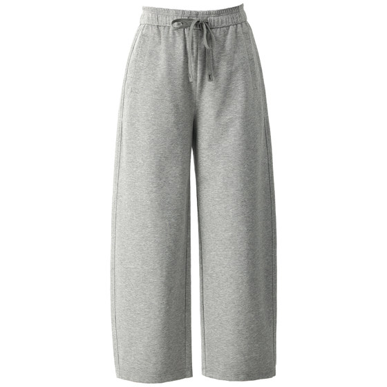 
Black casual pants for women 2026 new spring and summer loose nine-point pants sports pants sweatpants machete pants wide leg pants