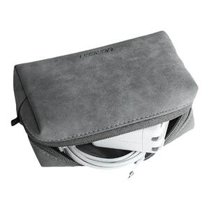 Green data cable storage bag Charger Headphones U disk storage box Laptop mobile phone power cable protection case Hard disk mouse power bank watch strap storage bag Digital accessories organization bag