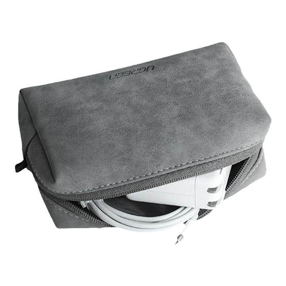 Green data cable storage bag Charger Headphones U disk storage box Laptop mobile phone power cable protection case Hard disk mouse power bank watch strap storage bag Digital accessories organization bag