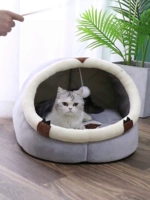 Японское кошачье гнездо четыре сезона генерал кошачий дом закрытый кот котенок котенок кровать зимнего собаки гнездо зимнее теплое домашнее животное