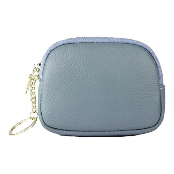 
2024 new mini bag soft leather hand zipper small wallet women storage key bag coins coin wallet card bag
