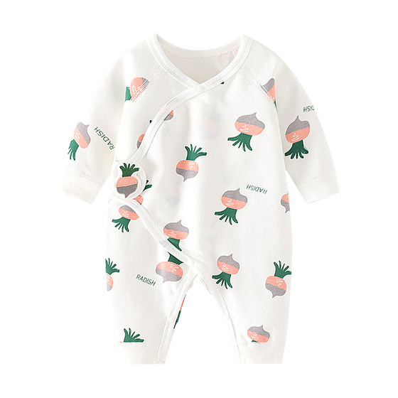 
Newborn onesie baby boneless haria spring and summer four seasons pure cotton newborn monk clothes crawling clothes baby clothes spring and autumn