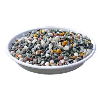 Natural colored stone fish tank special bottom sand succulent potted paving stone multicolored stone rain flower stone landscaping ornaments