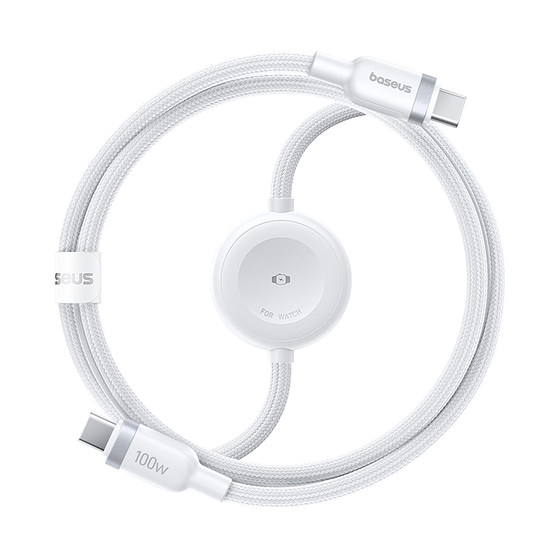 
Baseus two-in-one data cable is suitable for Apple 17promax charging cable dual typec interface iPhone16 mobile phone fast charging one for two iwatch watch charger cable S11/S10/S9