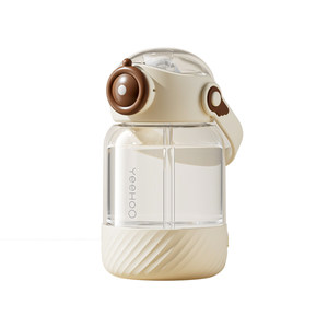 
Ying's children's water cup primary school students kindergarten kindergarten casual cup portable strap straw boy and girl large capacity pot