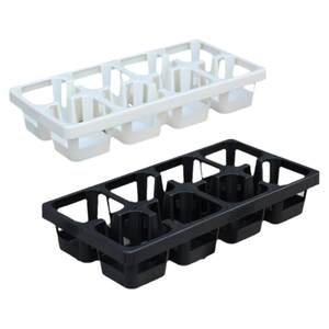 
6.5/7cm succulent square pot plastic bracket 8-cluster water storage star anise flower pot seedling breeding pallet thickened and durable